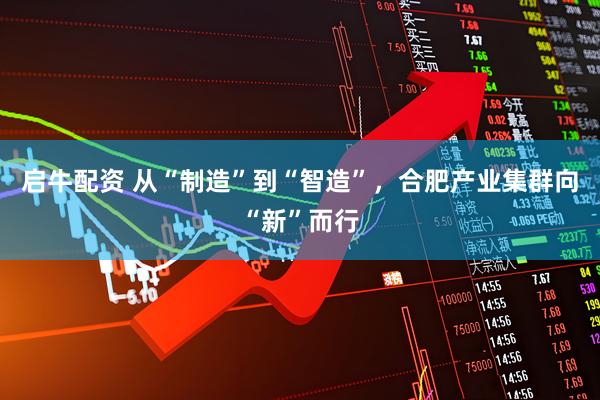 启牛配资 从“制造”到“智造”，合肥产业集群向“新”而行