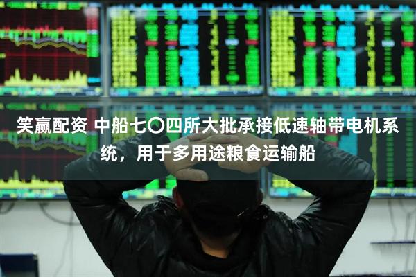 笑赢配资 中船七〇四所大批承接低速轴带电机系统，用于多用途粮食运输船