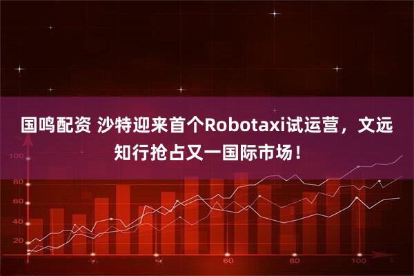 国鸣配资 沙特迎来首个Robotaxi试运营,文远知行抢占又一国际市场!